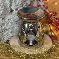 Brûle parfum Noël argenté